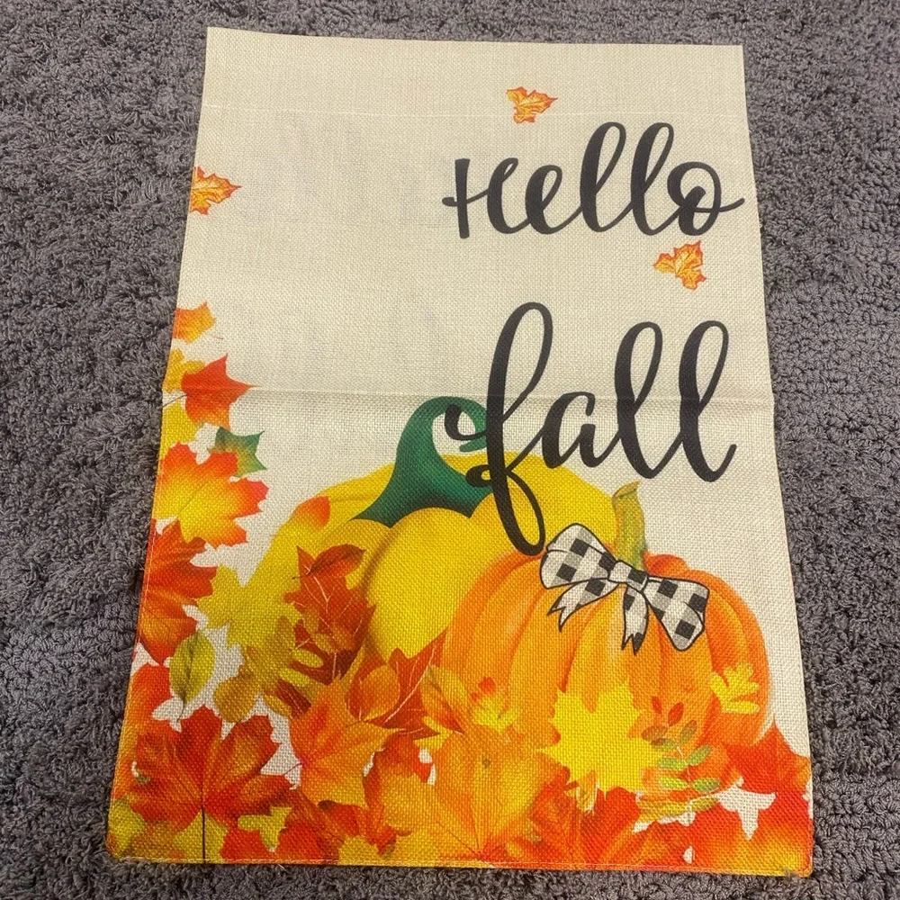 Set of 3 Fall Garden Flags